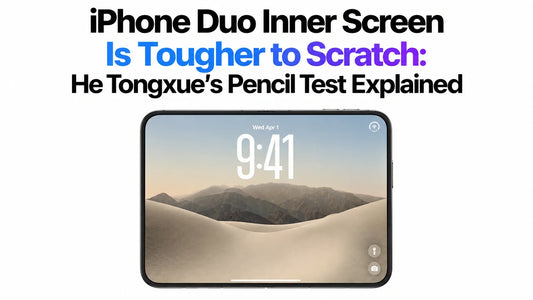 iPhone Duoの内側画面は本当に傷に強い？8H鉛筆テストを読み解く
