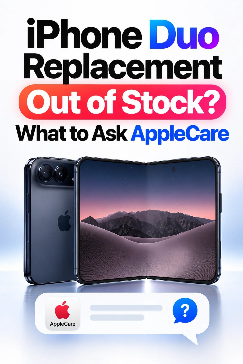 iPhone Duo交換品が在庫切れ？Appleサポートで確認すること｜代替機・eSIM・バックアップ