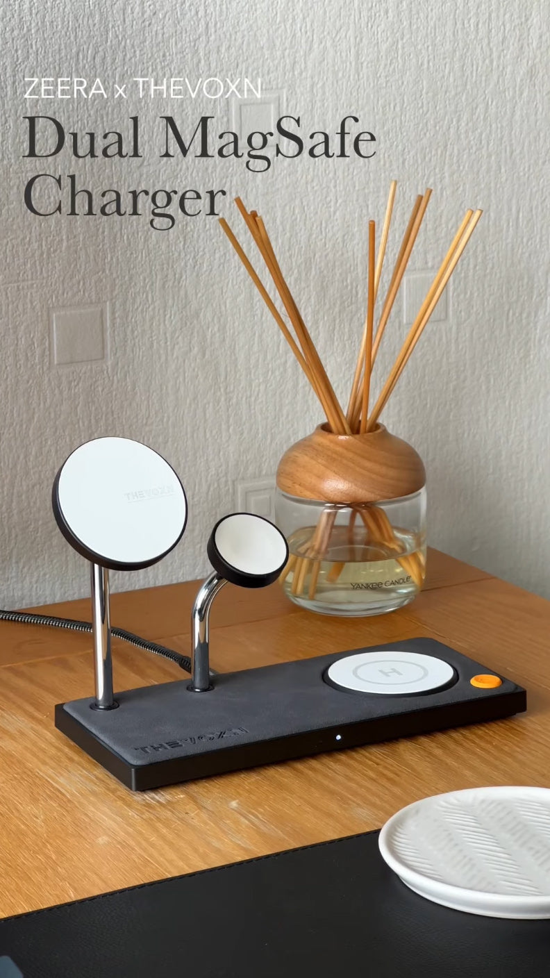 desktop charging station for iPhone Apple Watch AirPods and extra USB device