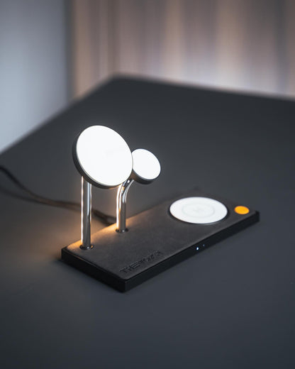 desktop charging station for iPhone Apple Watch AirPods and extra USB device