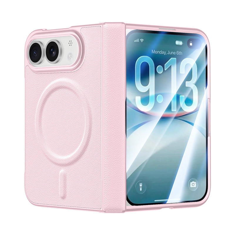 ZEERA ColorGuard Pro iPhone Ultra ケース：強力MagSafe・外側画面保護ガラス一体型ヴィーガンレザーケース