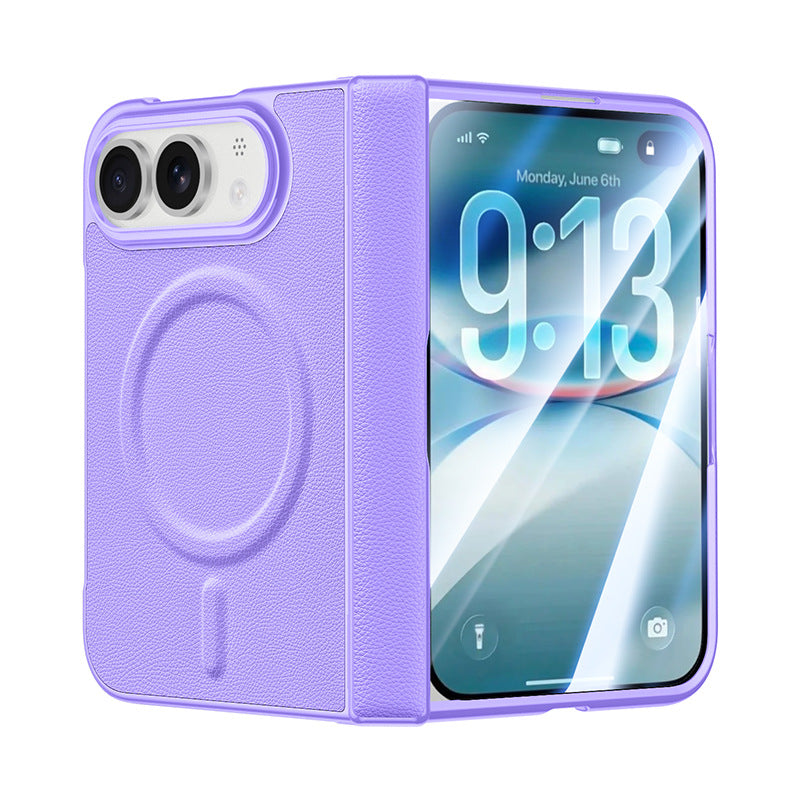ZEERA ColorGuard Pro iPhone Ultra ケース：強力MagSafe・外側画面保護ガラス一体型ヴィーガンレザーケース