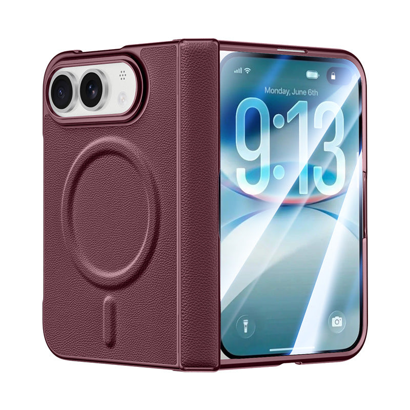 ZEERA ColorGuard Pro iPhone Ultra ケース：強力MagSafe・外側画面保護ガラス一体型ヴィーガンレザーケース