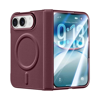 ZEERA ColorGuard Pro iPhone Ultra ケース：強力MagSafe・外側画面保護ガラス一体型ヴィーガンレザーケース