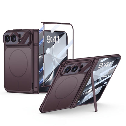 ZEERA FoldArmor Pro iPhone Duo用ケース｜MagSafe対応・強化ガラス一体型・ヒンジ保護＆スタンド付き