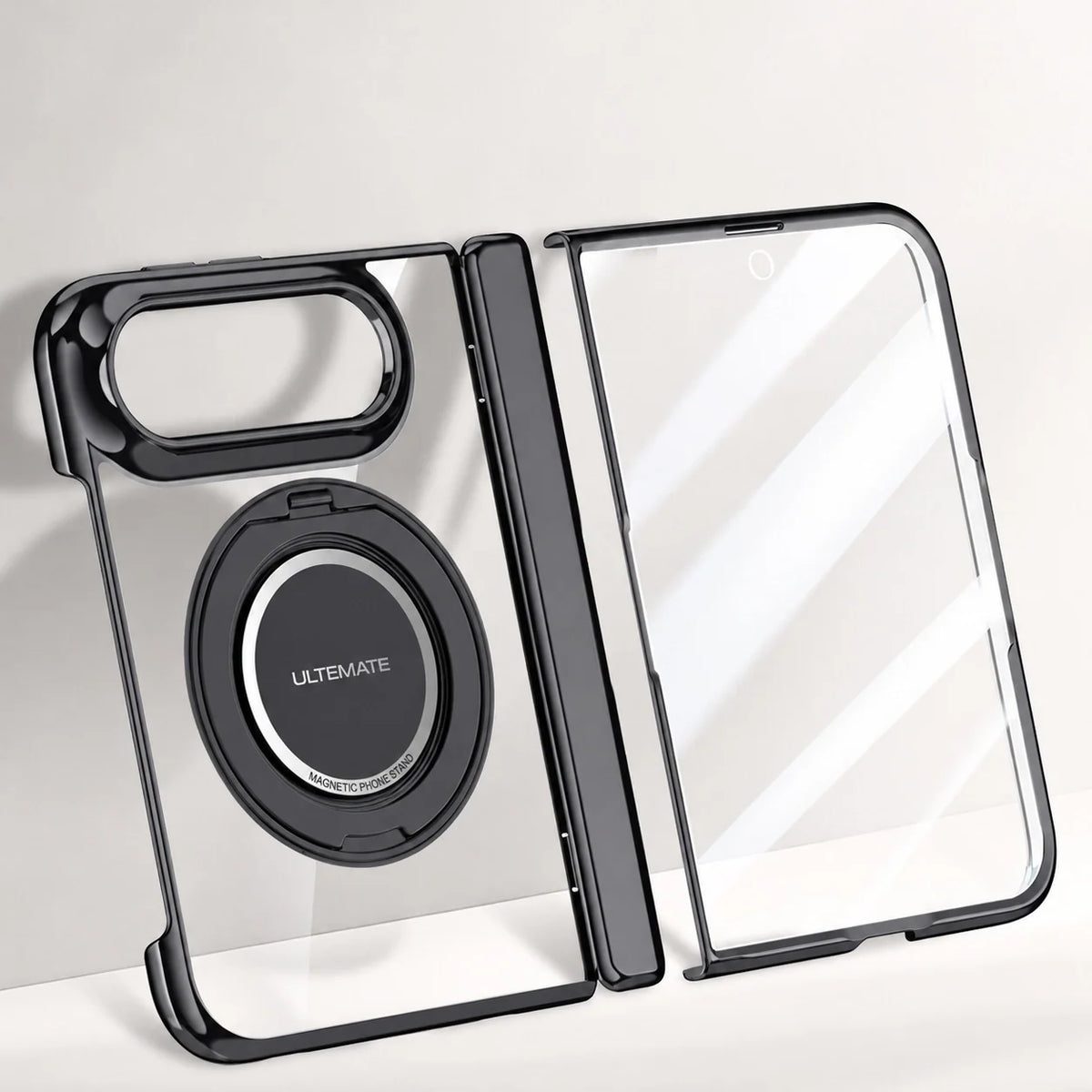 ZEERA FoldFlex Pro iPhone Duo용 케이스｜MagSafe 링 스탠드·실리콘 스트랩·힌지 보호 포함
