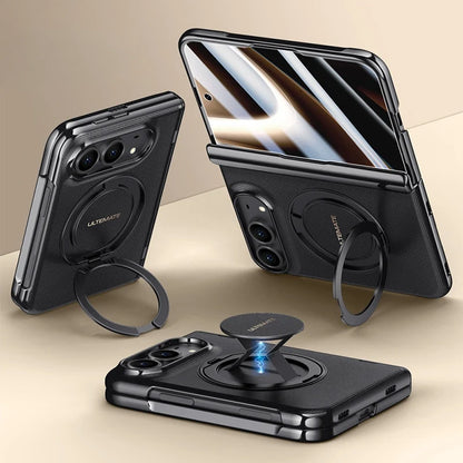 ZEERA FoldFlex Pro iPhone Duo용 케이스｜MagSafe 링 스탠드·실리콘 스트랩·힌지 보호 포함