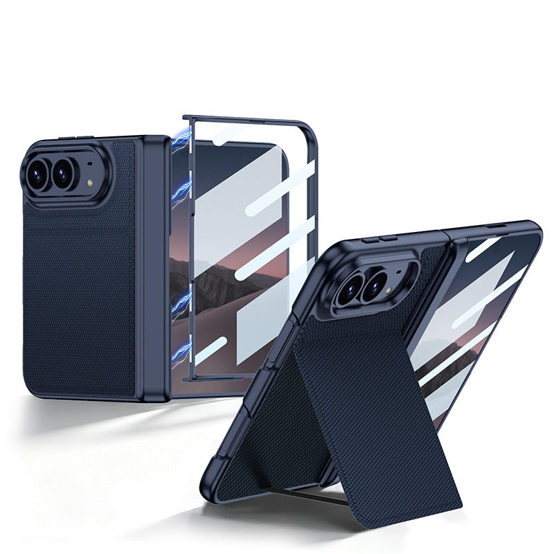 ZEERA FoldFlip Pro Etui na iPhone Duo｜Kompatybilne z MagSafe・Zintegrowana folia ochronna na ekran・Z funkcją podstawki