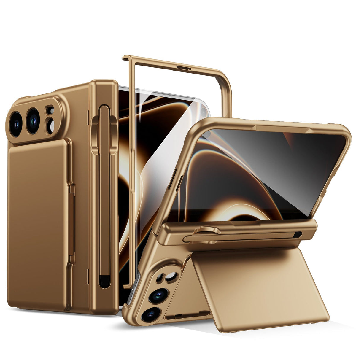 Etui ZEERA FoldFolio Pro do iPhone Duo | Miejsce na 2 karty, rysik, podstawka, ochrona ekranu i zawiasów