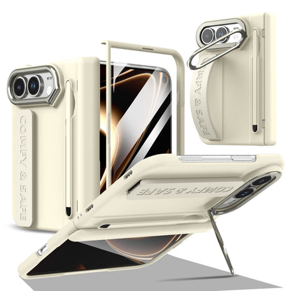 ZEERA FoldGrip Pro Etui na iPhone Duo / Galaxy Z Fold8 | z paskiem, aluminiowym stojakiem, rysikiem i ochroną zawiasu