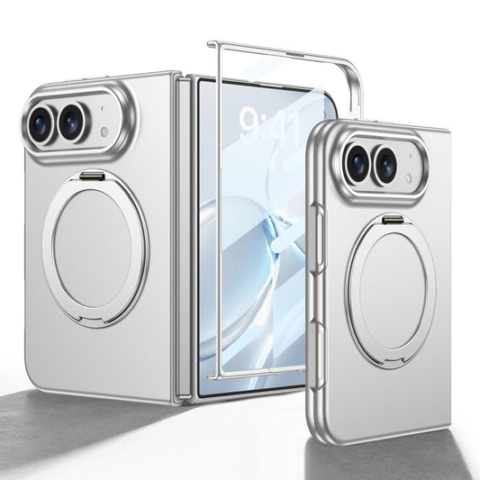 Etui ZEERA FoldPivot Pro do iPhone Duo | Cienkie, kompatybilne z MagSafe, z obrotową o 360° podstawką i zintegrowaną ochroną ekranu