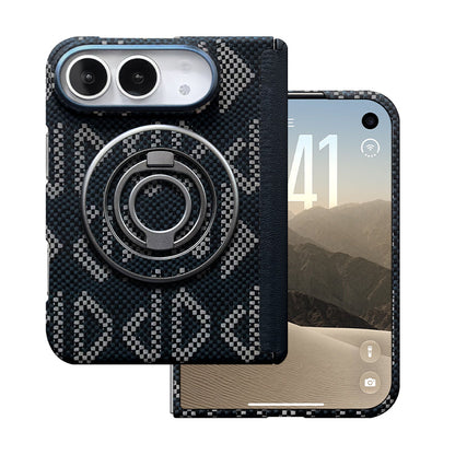 ZEERA FoldShield Pro iPhone Duo ケース｜厚さ1mm・超軽量アラミド繊維・MagSafe対応・自動復帰レザーヒンジ保護