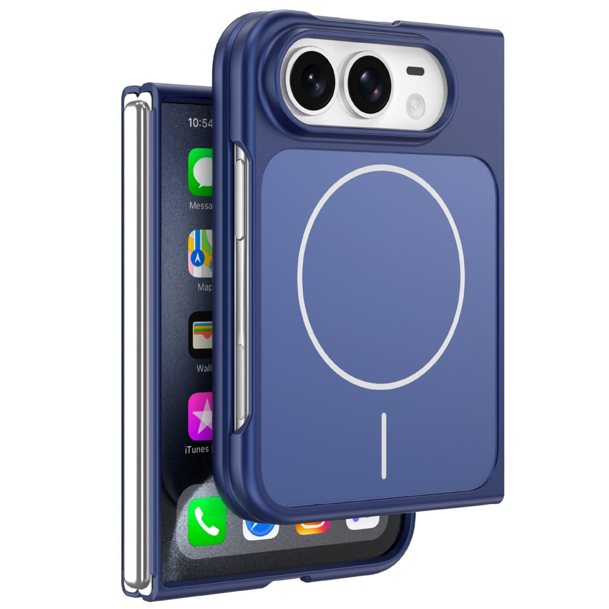 ZEERA FoldSlim Pro Etui Duo na iPhone’a｜Ultracienkie, kompatybilne z MagSafe, zintegrowana ochrona ekranu
