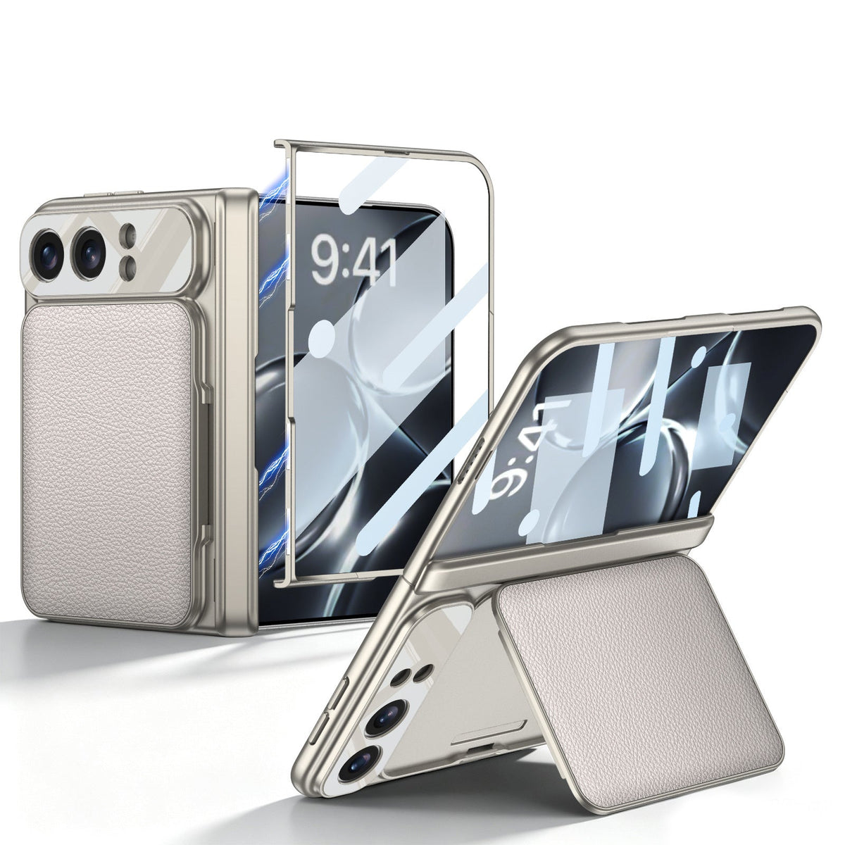 ZEERA FoldWallet Pro Etui na iPhone Duo | Pomieszcza 2 karty, funkcja podstawki, ochrona zawiasu