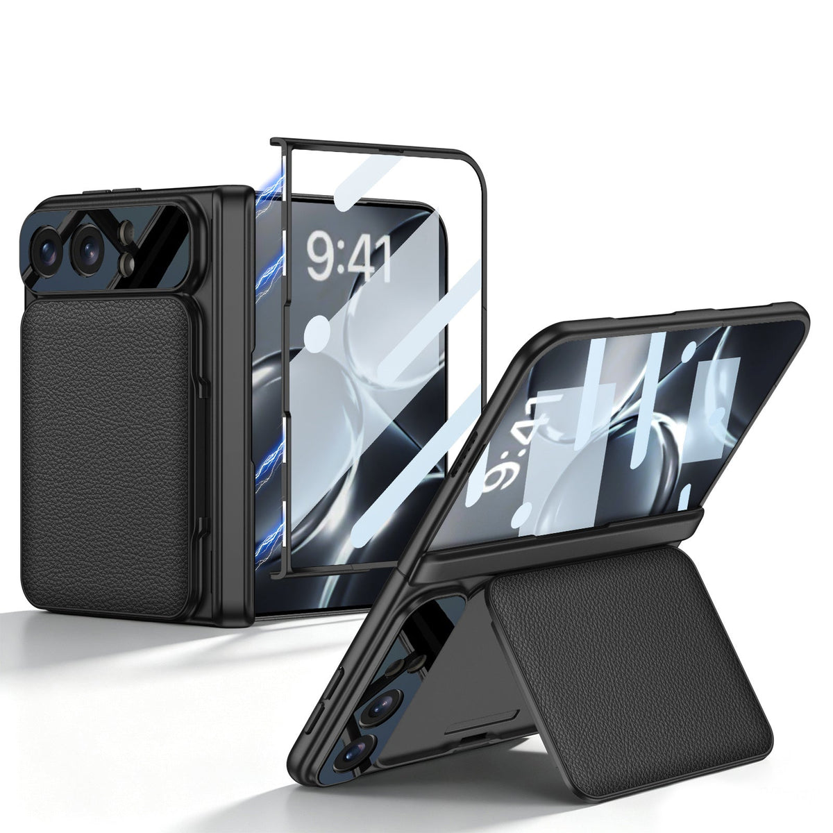 ZEERA FoldWallet Pro Etui na iPhone Duo | Pomieszcza 2 karty, funkcja podstawki, ochrona zawiasu