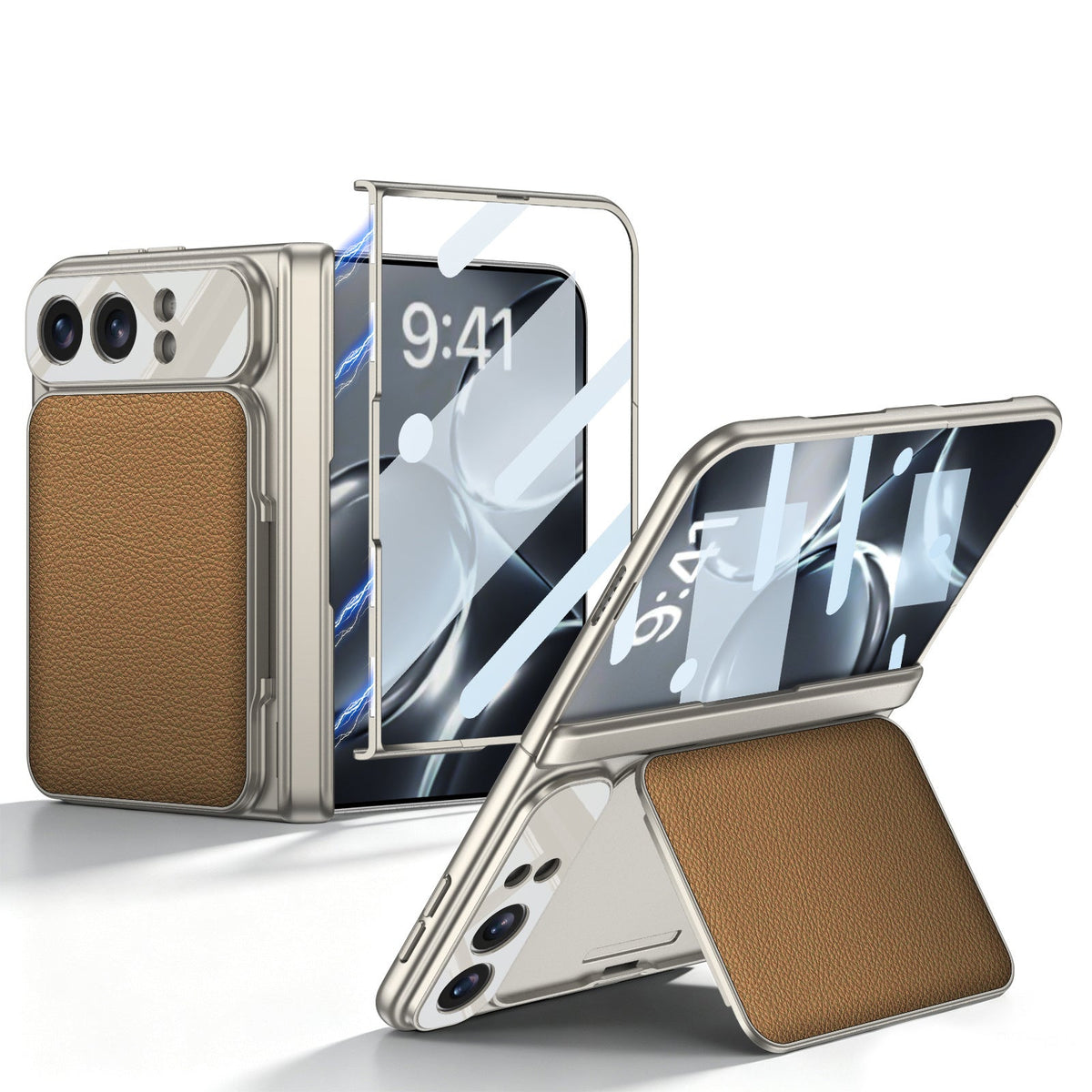ZEERA FoldWallet Pro Etui na iPhone Duo | Pomieszcza 2 karty, funkcja podstawki, ochrona zawiasu