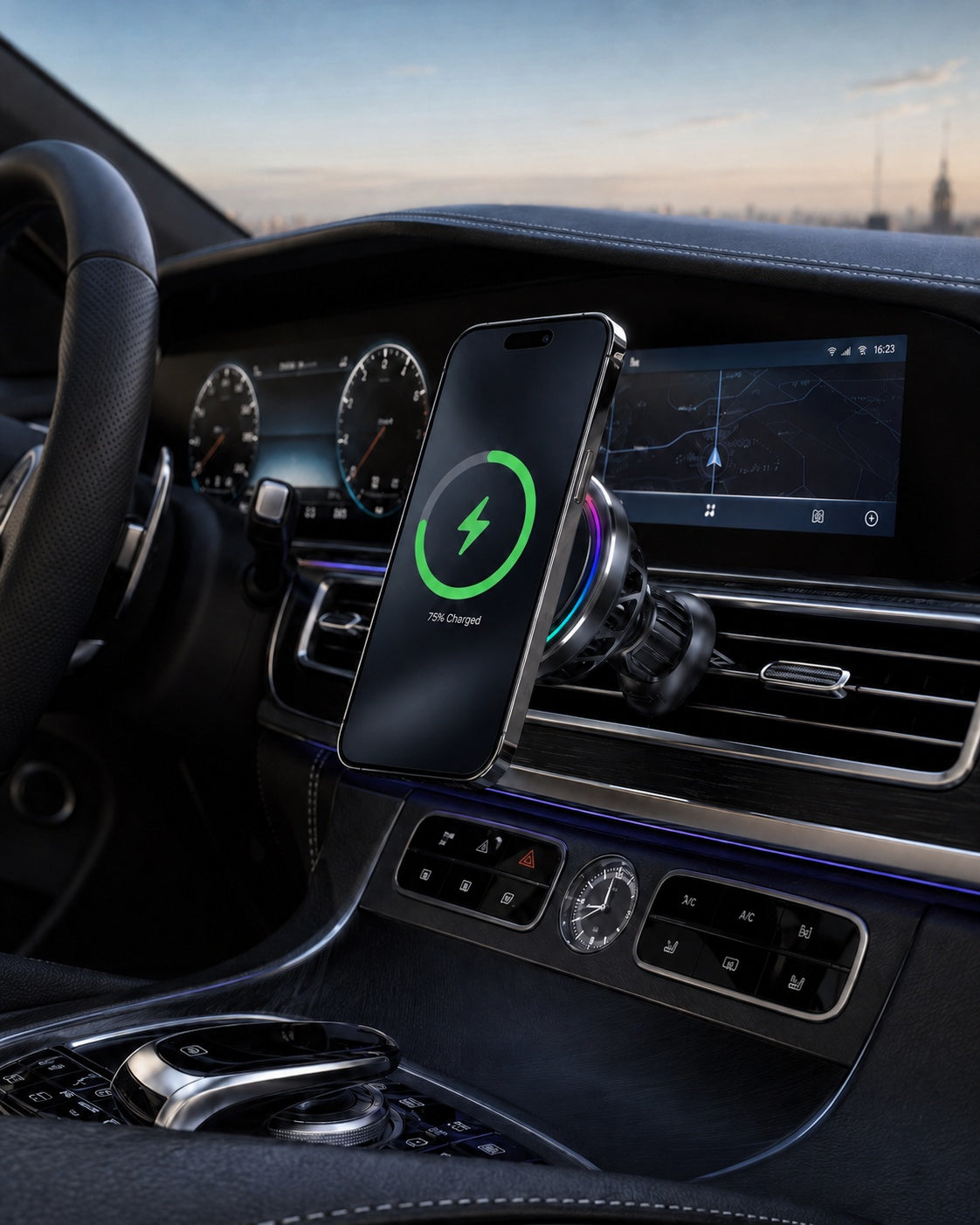 wireless car charger for iPhone faster charging and lower heat Qi2