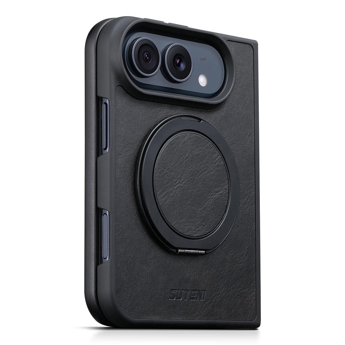 ZEERA FoldLuxe Pro iPhone Duo用ケース｜オイルワックス調PUレザー・MagSafe対応・360°回転スタンド付き