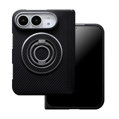 ZEERA FoldShield Pro iPhone Duo ケース｜厚さ1mm・超軽量アラミド繊維・MagSafe対応・自動復帰レザーヒンジ保護