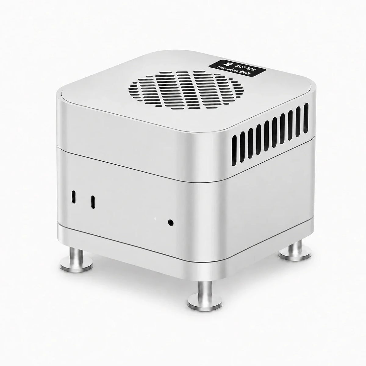 ZEERA MacFrost Pro：Mac mini M6 / M5 Pro / M4対応 30W ペルチェ式 CNCアルミ アクティブクーラー + スタンド