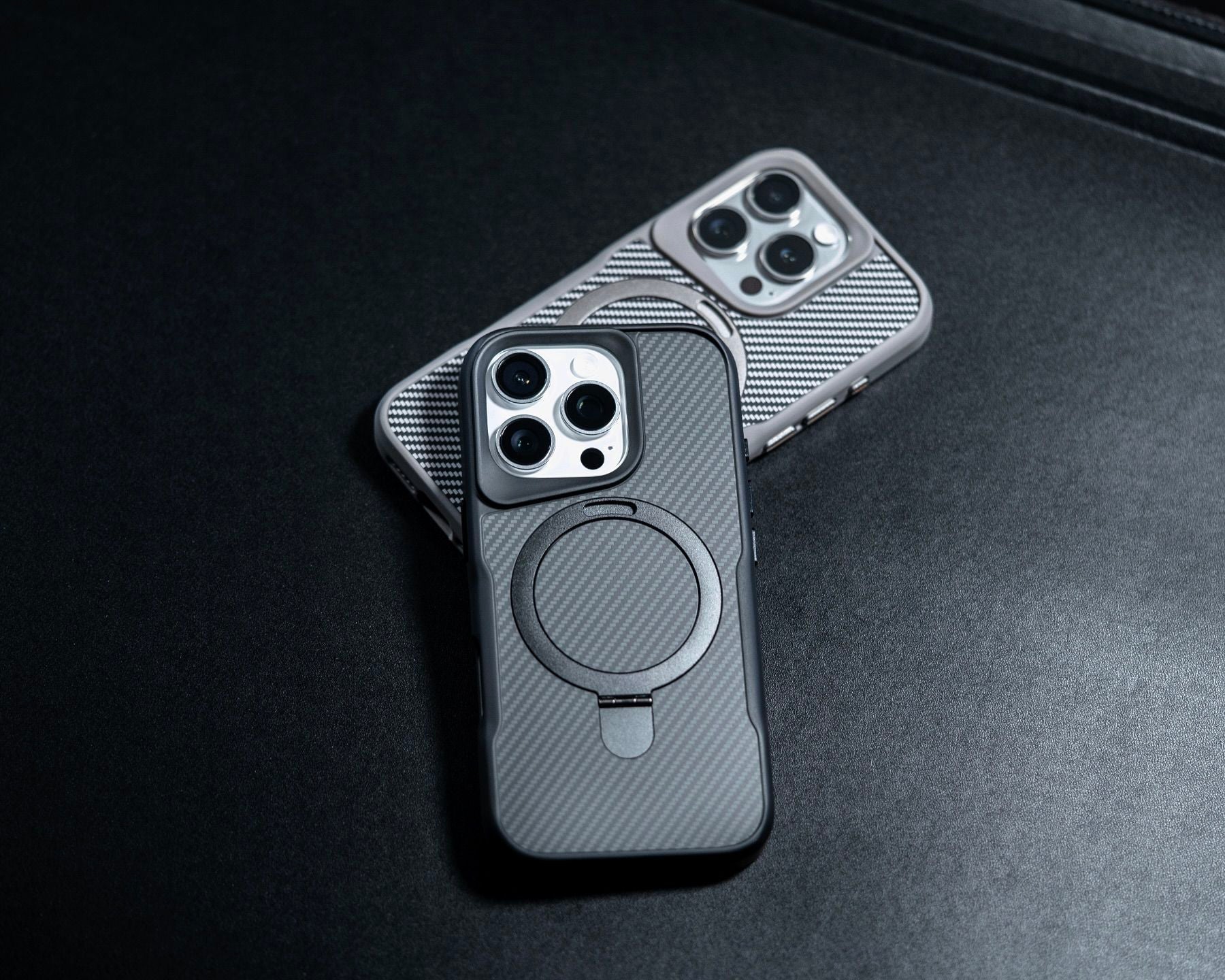 aluminum alloy kickstand iPhone case for hands free viewing