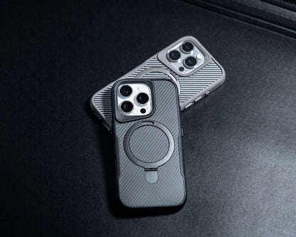 aluminum alloy kickstand iPhone case for hands free viewing