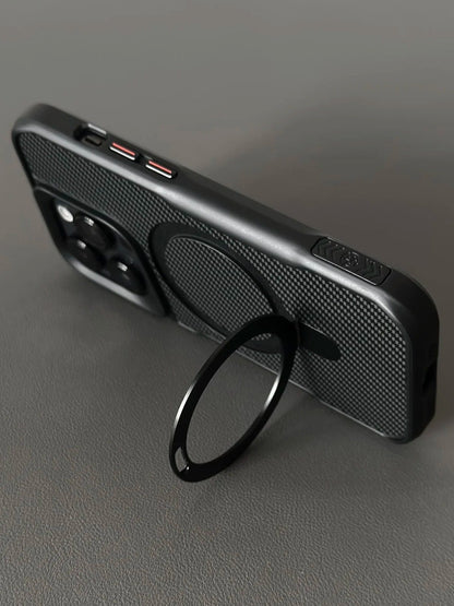 MagDefender Pro case with integrated kickstand for desk use