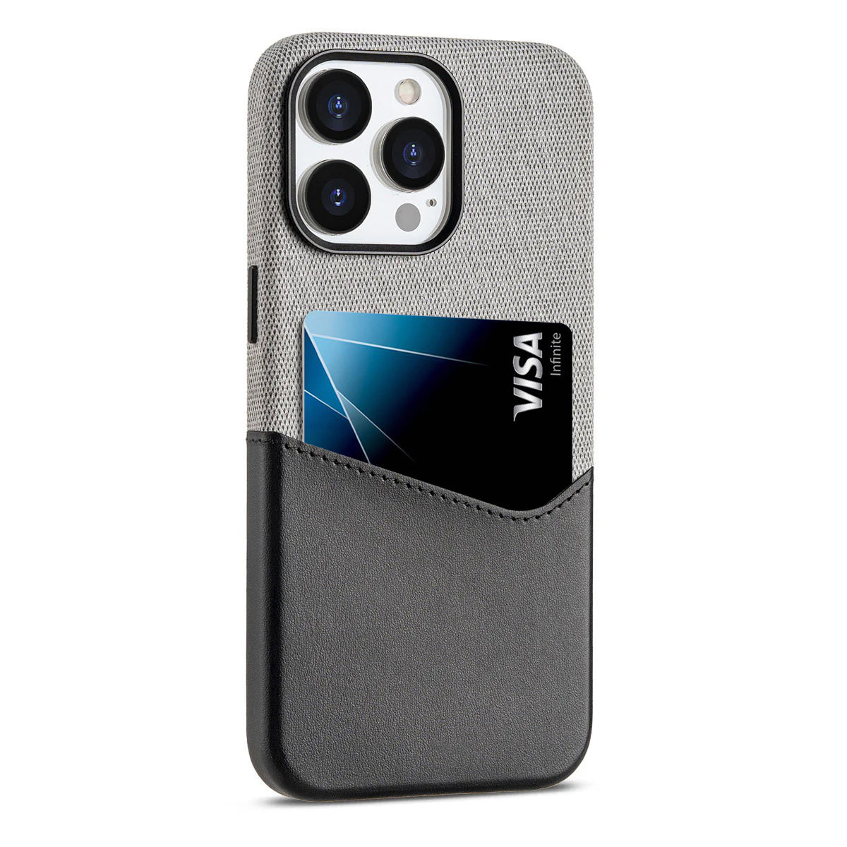 color block MagSafe phone case with integrated wallet design