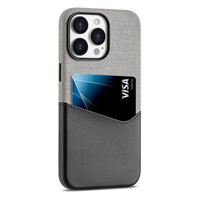 color block MagSafe phone case with integrated wallet design