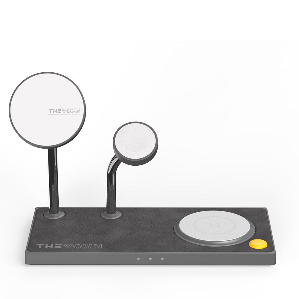 THEVOXN 5 in 1 MagSafe charging stand dual wireless charger for iPhone Apple Watch AirPods