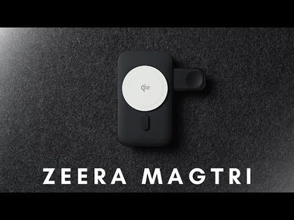 ZEERA MagTri Gen2 Qi2.2 3-in-1 접이식 MagSafe 충전기｜25W·액티브 냉각