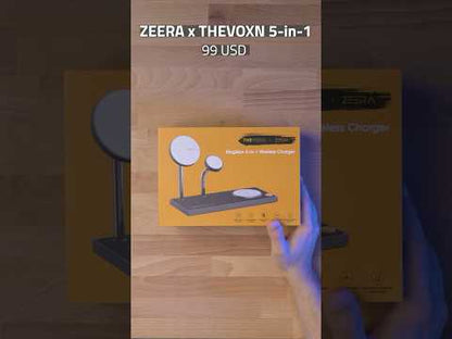 ZEERA x THEVOXN 5-in-1 듀얼 MagSafe 충전 스탠드｜iPhone・Apple Watch・AirPods 호환